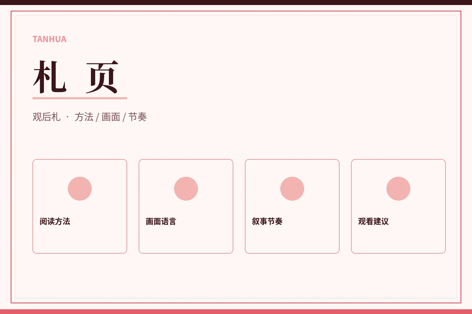 阅读札页
